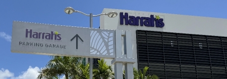 Harrah's custom signage designed and installed by Trademark Sign